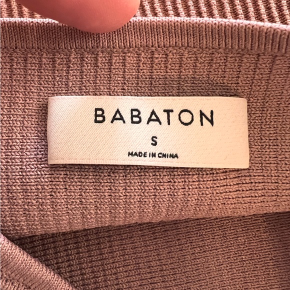 Babaton Tops - Aritzia Babaton sculpt knit square neck tank. Stone taupe Size S